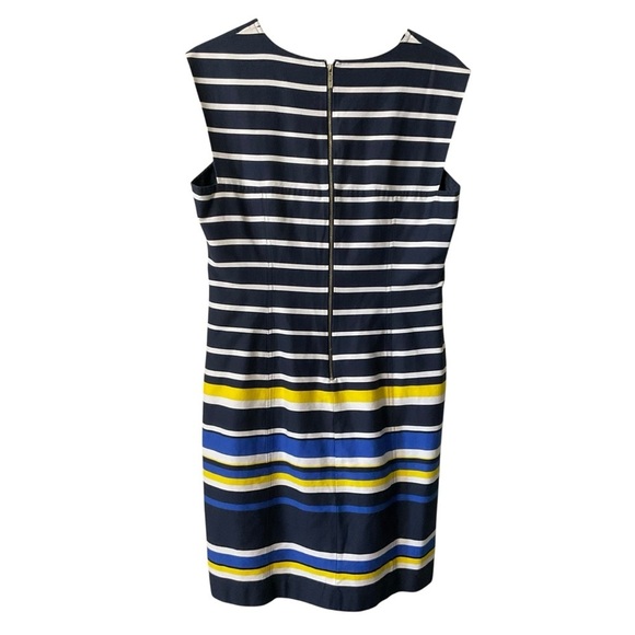 Tommy Hilfiger Navy and Yellow Striped Midi Dress - Picture 5 of 9